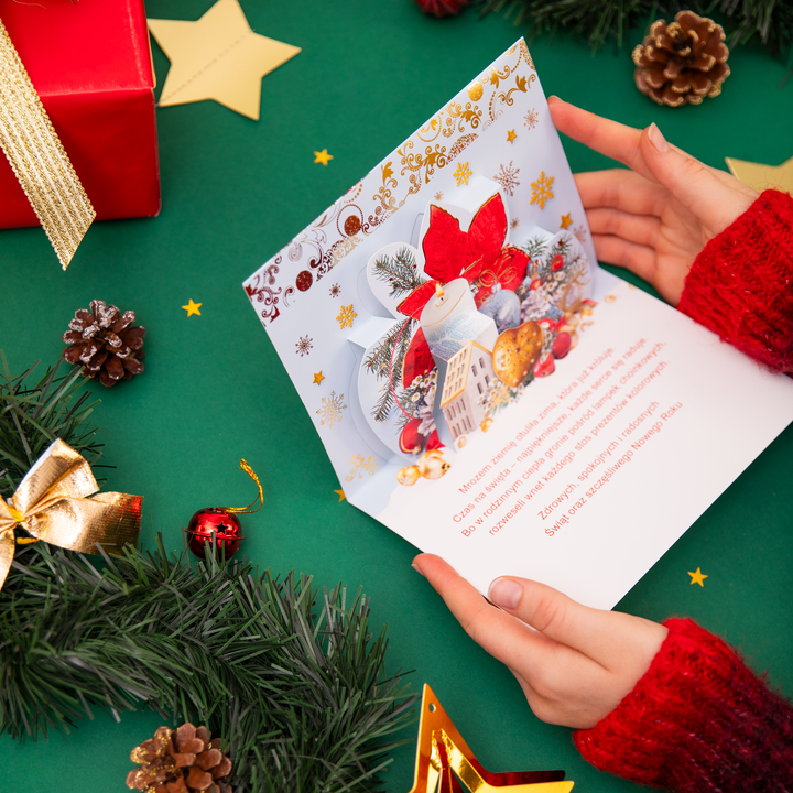 Kartki świąteczne przestrzenne 4 wzory