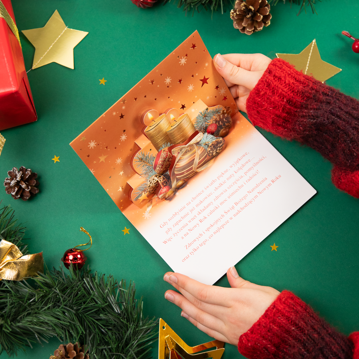 Kartki świąteczne przestrzenne 4 wzory