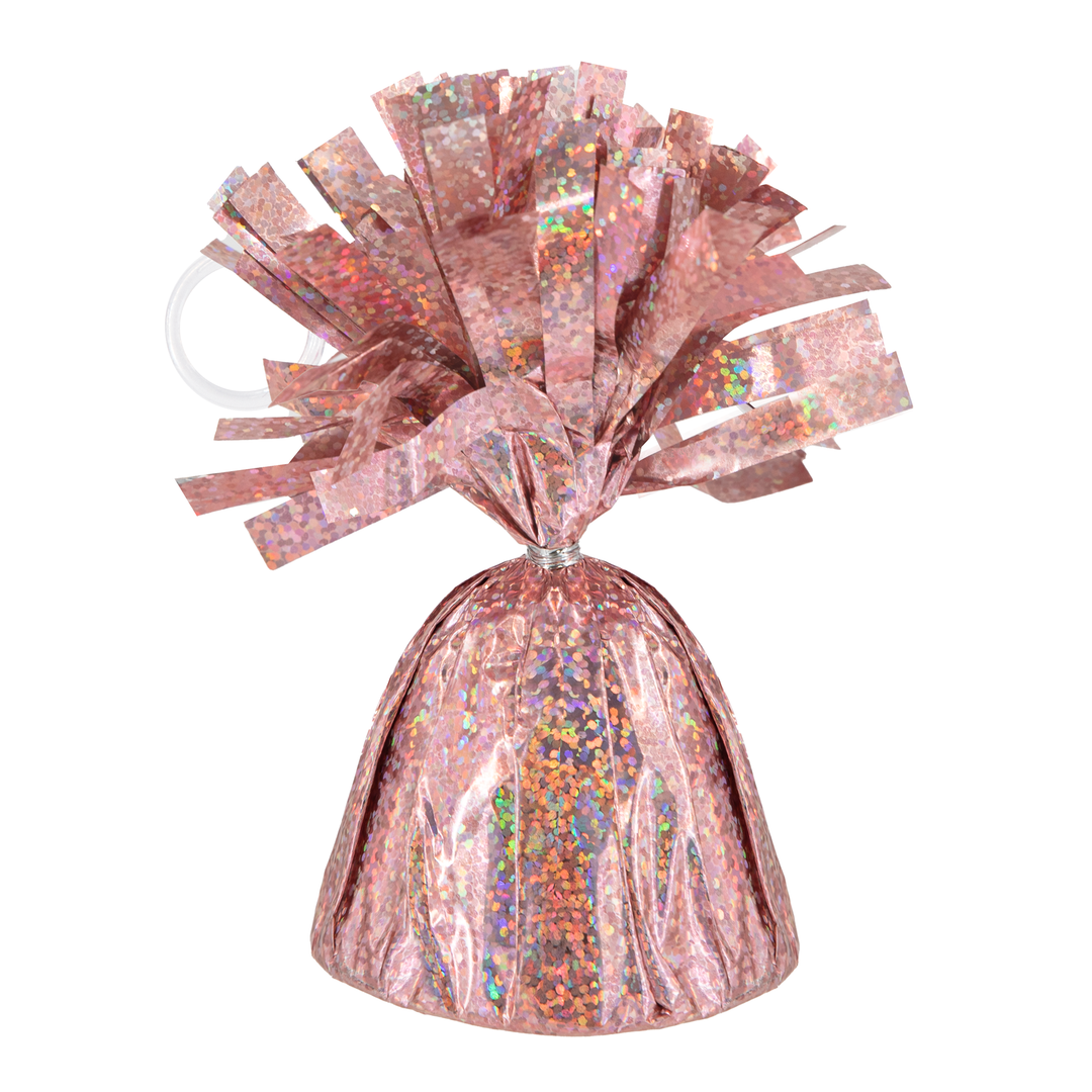 Ciężarek do balonów rose gold holograficzny