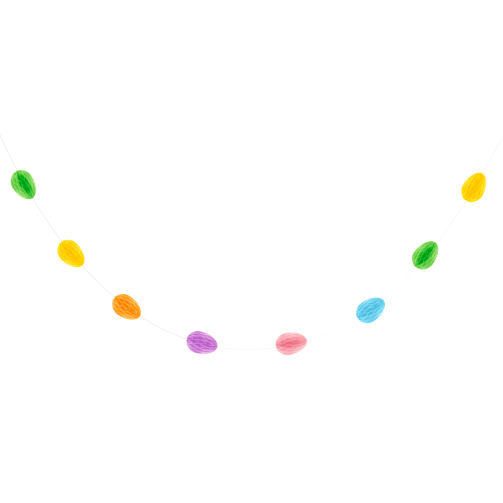 Girlanda honeycomb Jajka wielkanocne 300cm