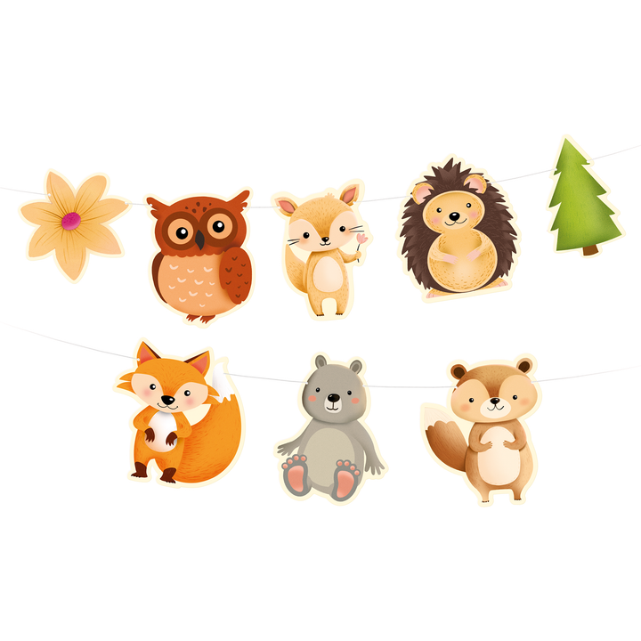 Girlanda  Leśni przyjaciele 200x18cm