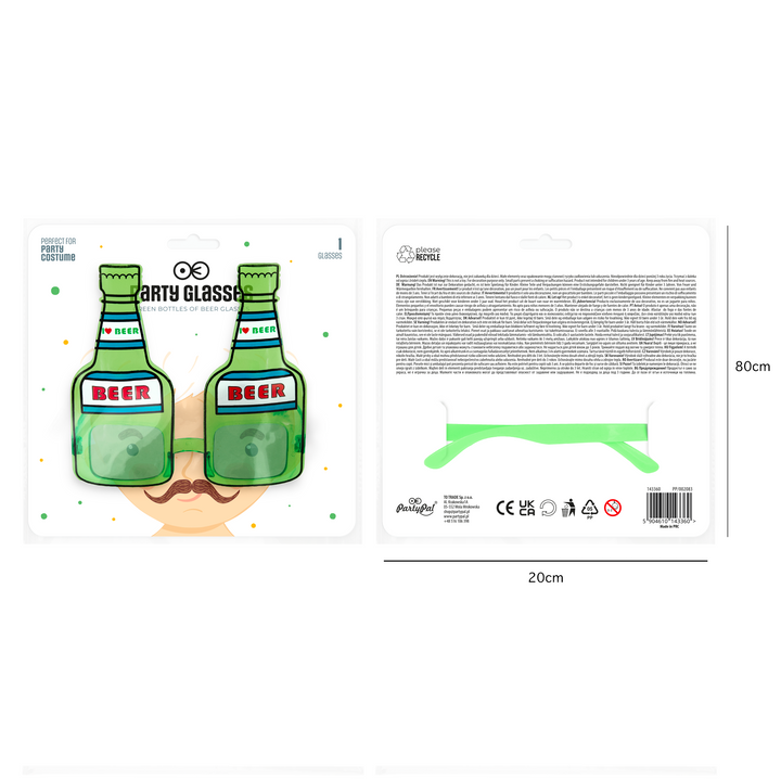 Imprezowe okulary Butelki piwa 1szt.