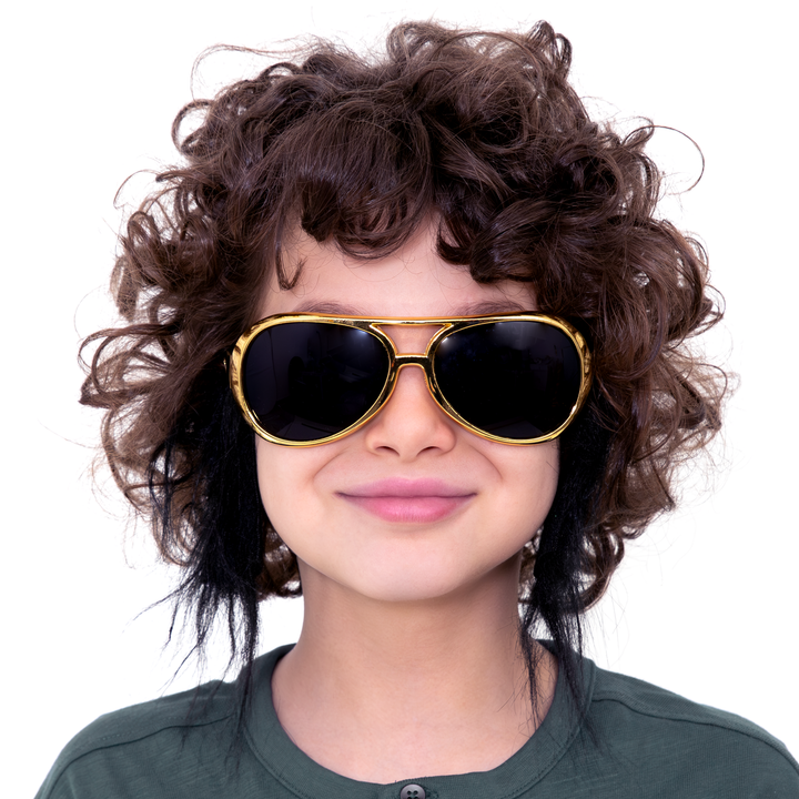 Imprezowe okulary Elvisa z bokobrodami 1szt.