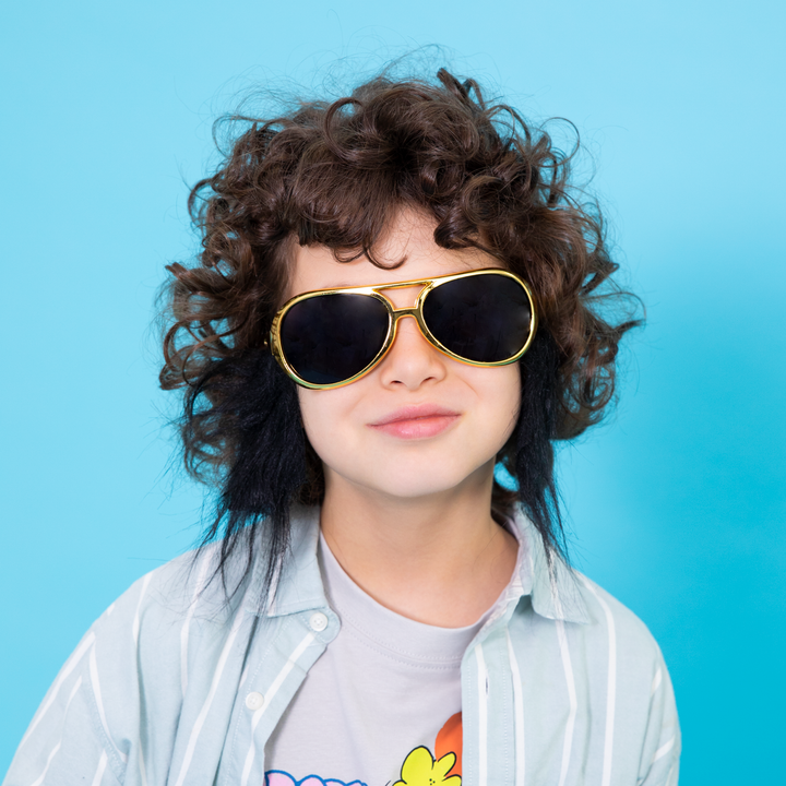 Imprezowe okulary Elvisa z bokobrodami 1szt.