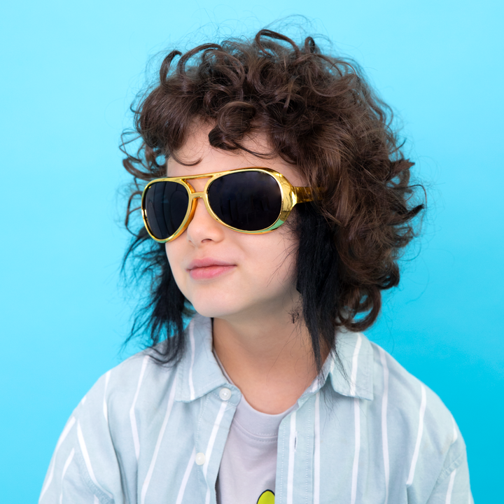 Imprezowe okulary Elvisa z bokobrodami 1szt.