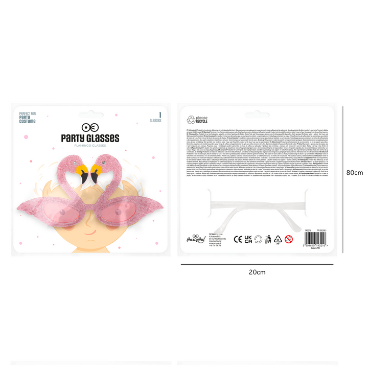 Imprezowe okulary Flamingi 1szt.