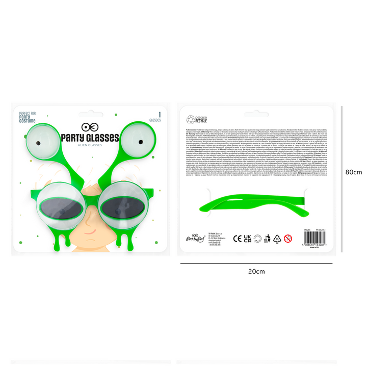 Imprezowe okulary Ufoludek 1szt.