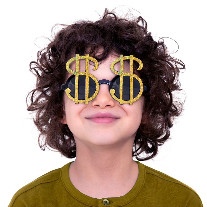 Imprezowe okulary Znak dolara 1szt.