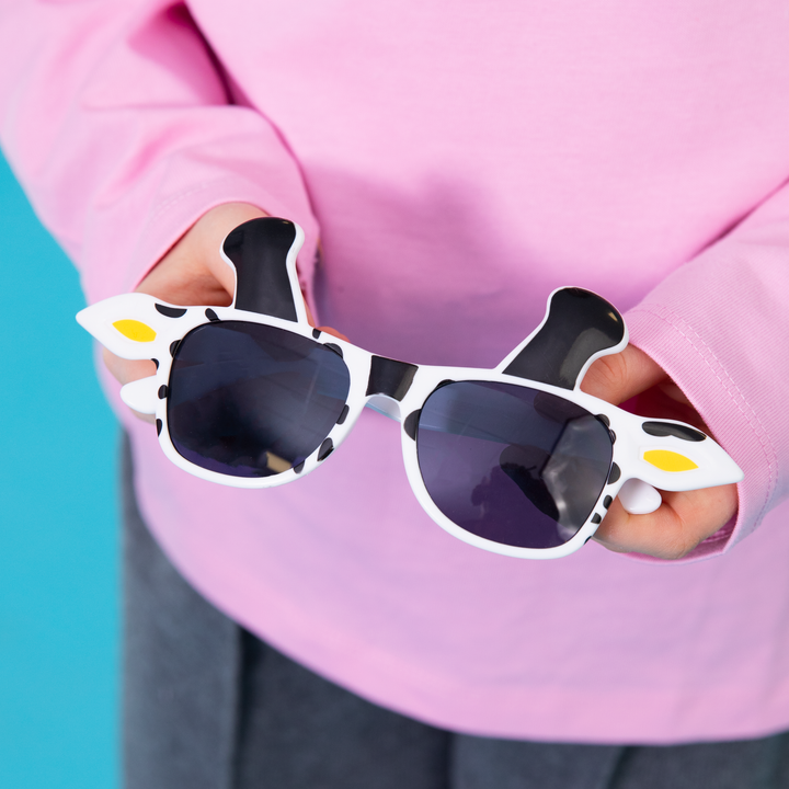 Imprezowe okulary Żyrafa biało-czarne 1szt.