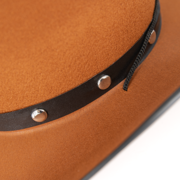 Kapelusz kowbojski brązowy