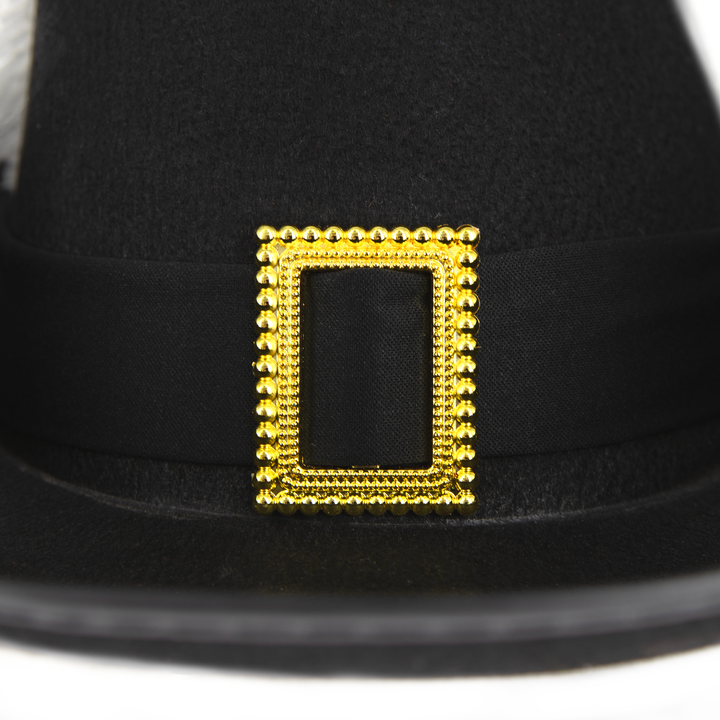 Kapelusz muszkietera czarny z szarfą