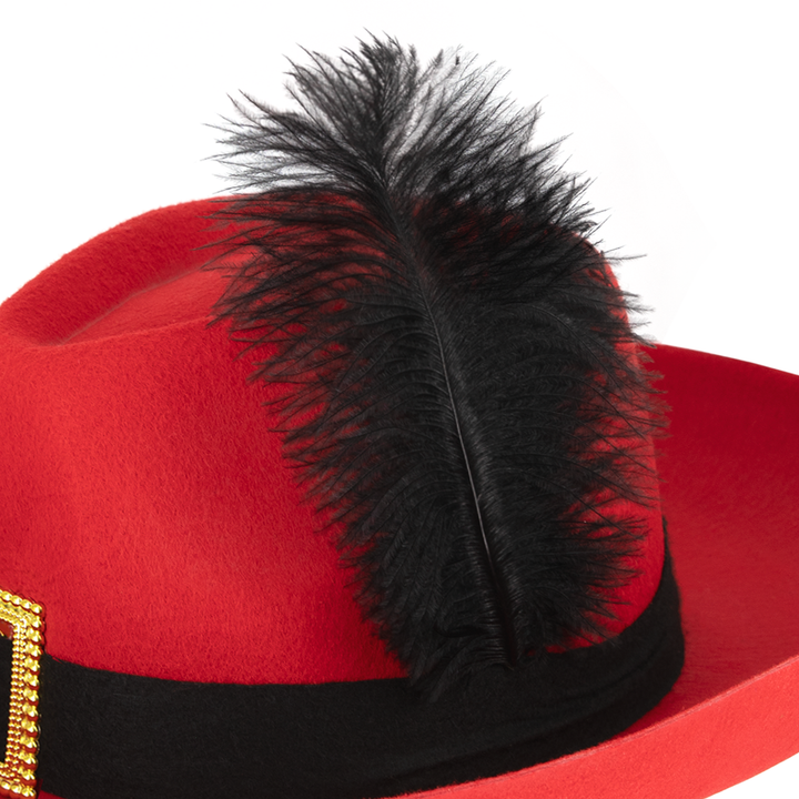 Kapelusz muszkietera czerwony