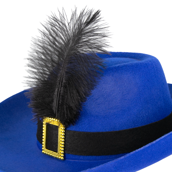 Kapelusz muszkietera niebieski - OUTLET