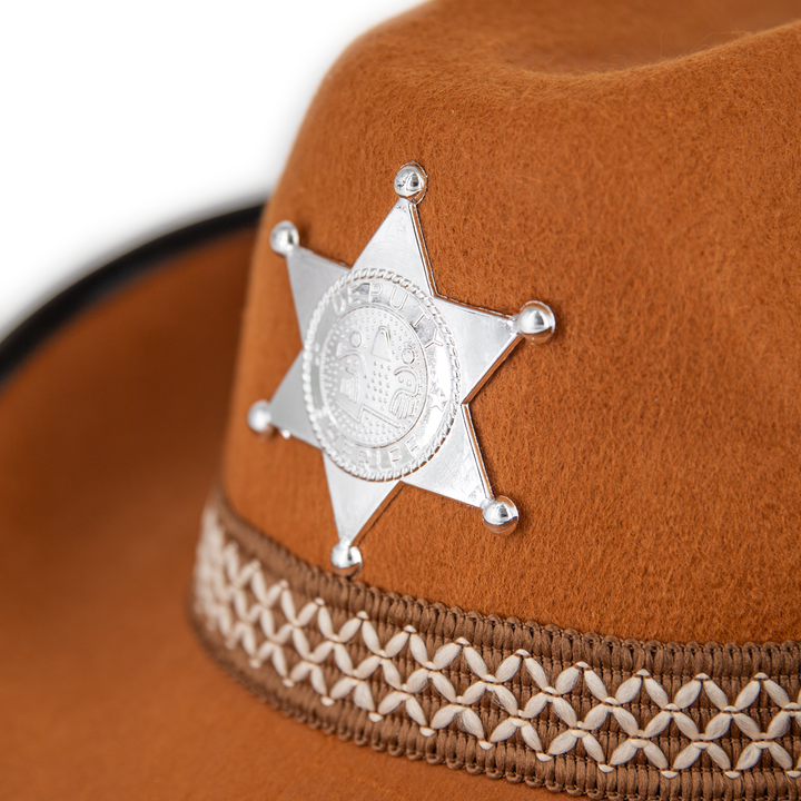 Kapelusz zastępcy szeryfa brązowy