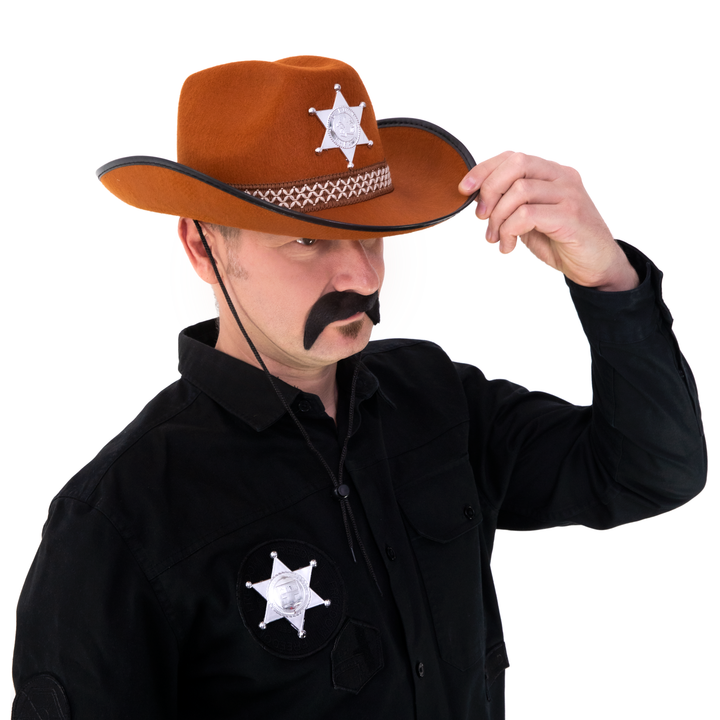 Kapelusz zastępcy szeryfa brązowy