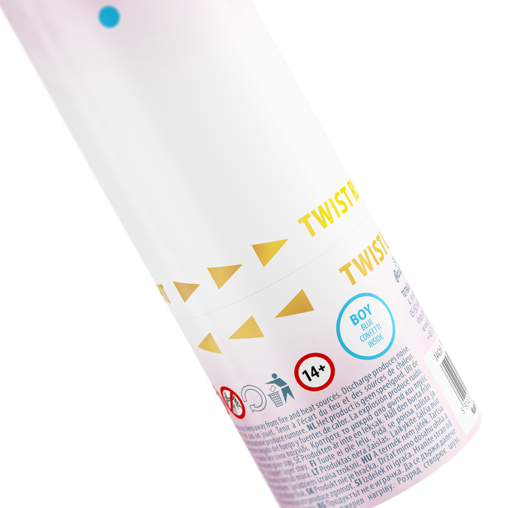 Konfetti Boy or Girl kółka niebieskie 40cm