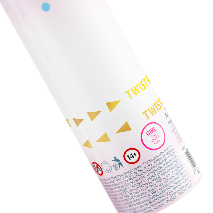 Konfetti Boy or Girl kółka różowe 40cm