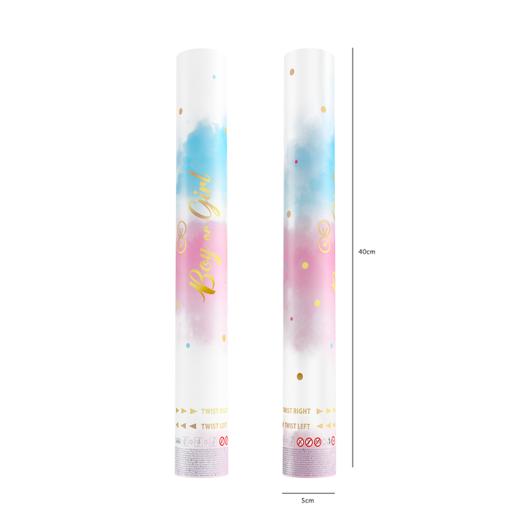 Konfetti Boy or Girl kółka różowe 40cm