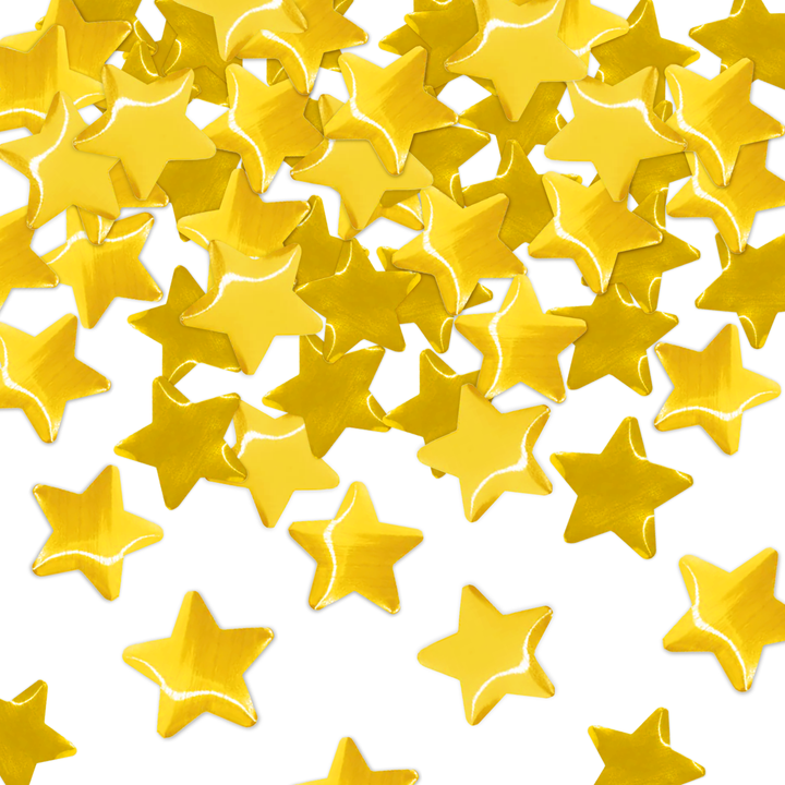 Konfetti gwiazdki metaliczne złote 60cm