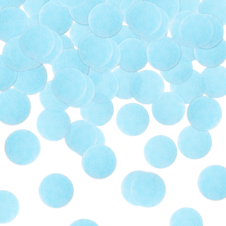 Konfetti Boy or Girl kółka niebieskie 40cm