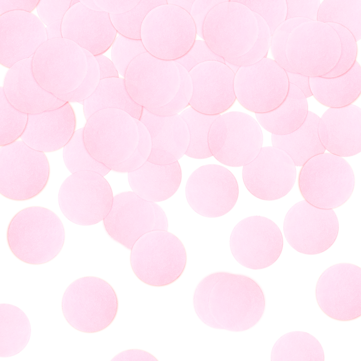 Konfetti Boy or Girl kółka różowe 40cm