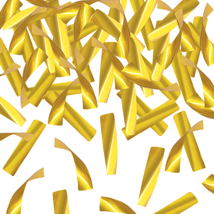 Konfetti paski metaliczne złote 30cm