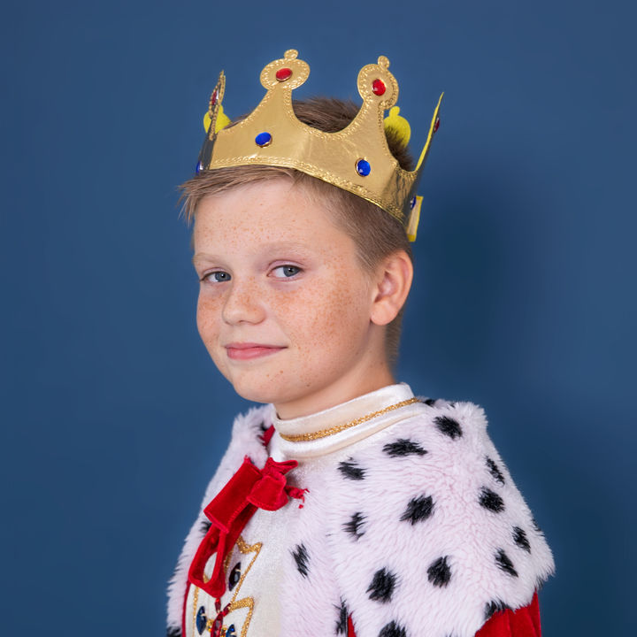 Korona królewska z kolorowymi klejnotami miękka