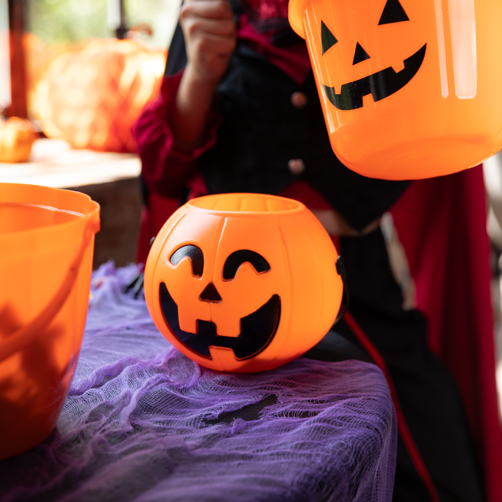 Halloween koszyk na cukierki Dynia plastikowy