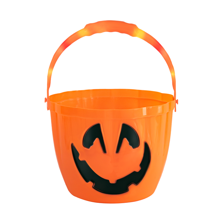 Halloween koszyk na cukierki z podświetlaną rączką