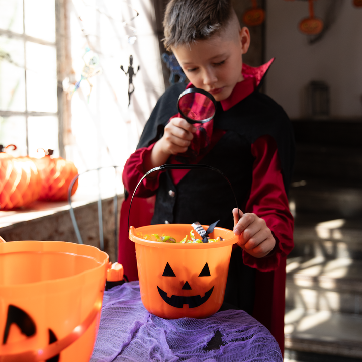 Halloween wiaderko na cukierki plastikowe