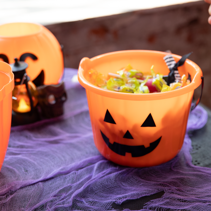 Halloween wiaderko na cukierki plastikowe