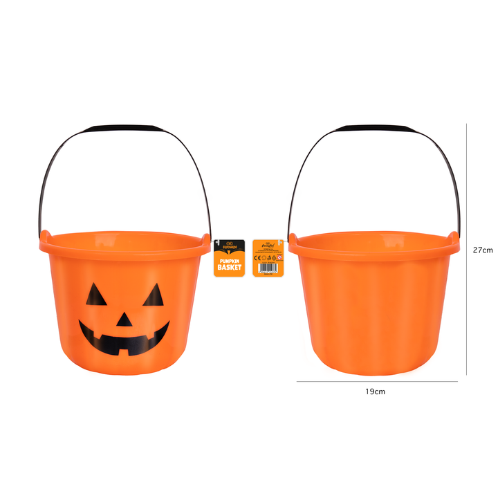 Halloween wiaderko na cukierki plastikowe