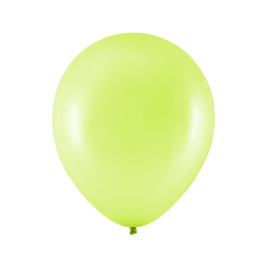 Balony metaliczne limonkowe 12 cali 100 szt.