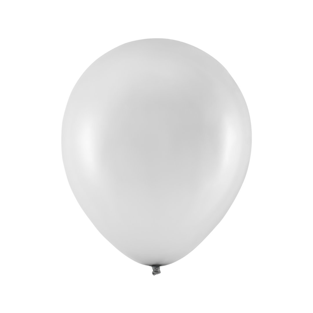 Balony metaliczne srebrne 12cali 100szt.