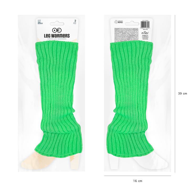Ocieplacze na nogi zielone 35cm 2szt. - OUTLET
