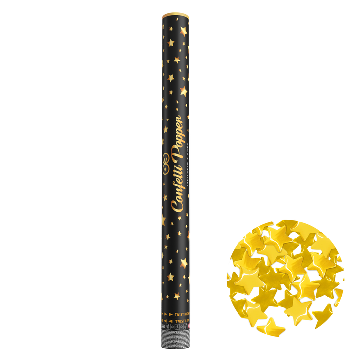 Konfetti gwiazdki metaliczne złote 60cm