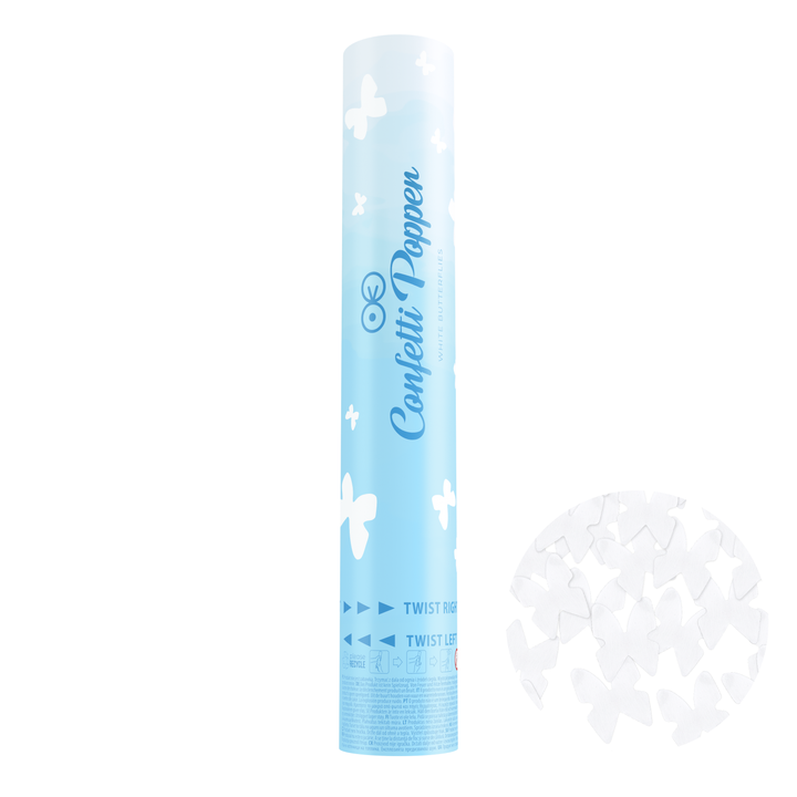 Konfetti motyle białe 30cm