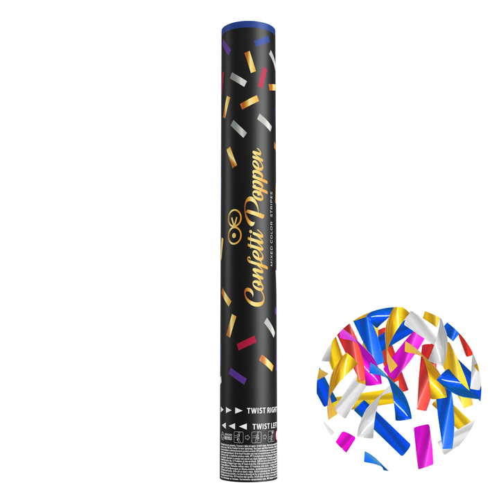 Konfetti paski metaliczne kolorowe 40cm