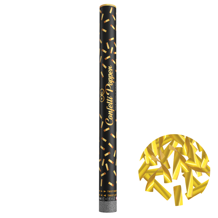 Konfetti paski metaliczne złote 60cm