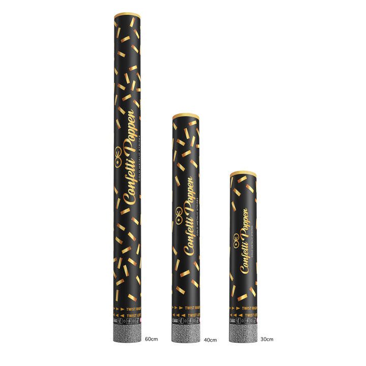 Konfetti paski metaliczne złote 60cm