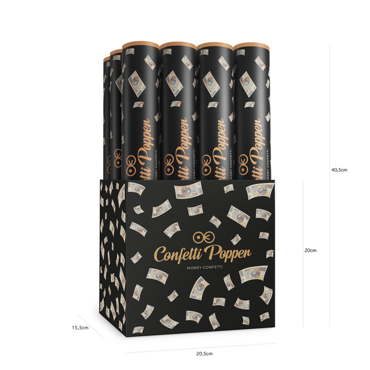 Konfetti banknoty 200 Złotych 40cm