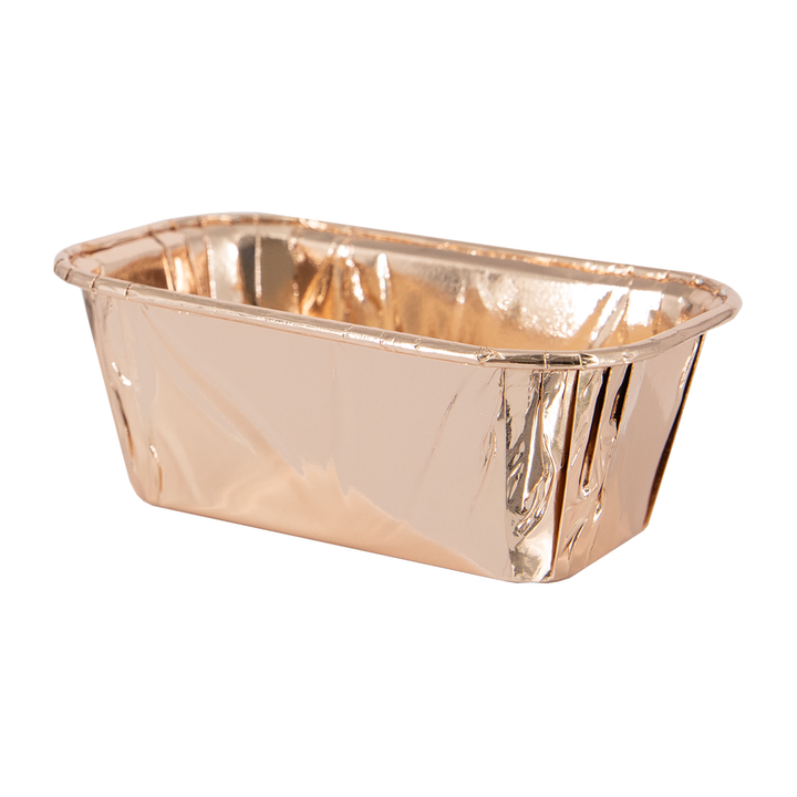 Foremki do pieczenia prostokątne rose gold 10szt.