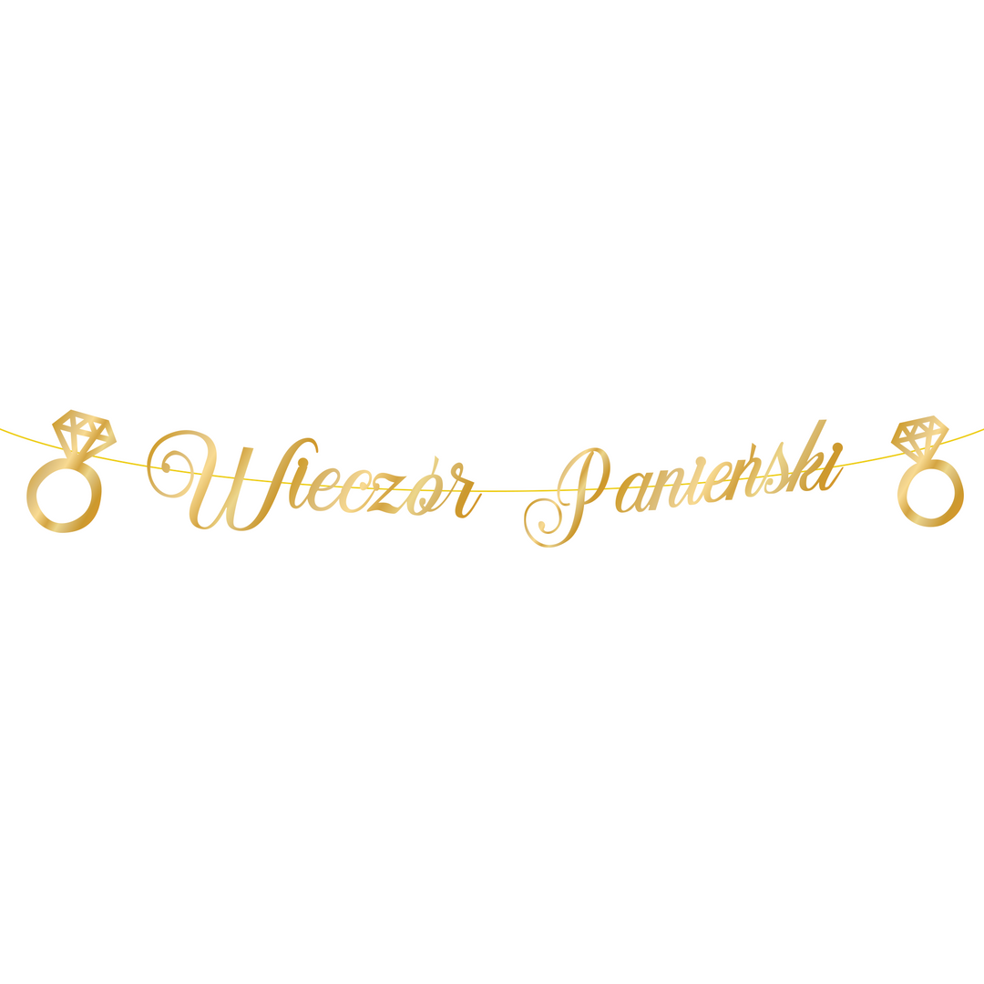 Baner Wieczór Panieński złoty 150cm