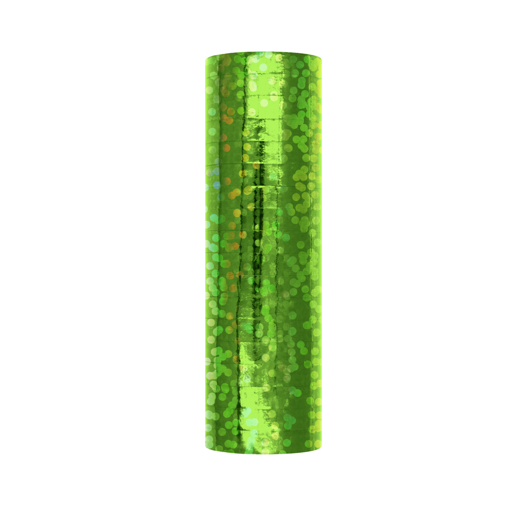 Serpentyna holograficzna brokatowa zielona