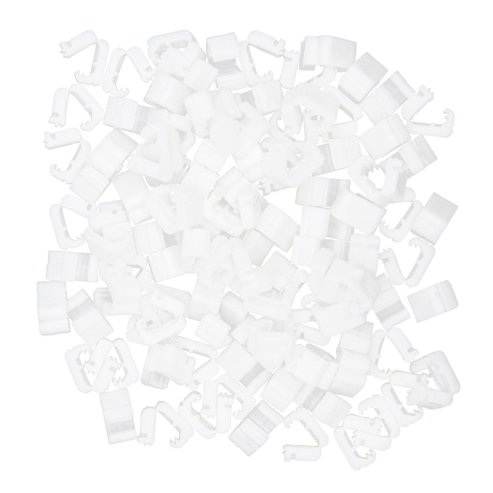 Klips do balonów biały zamknięcie 100 szt