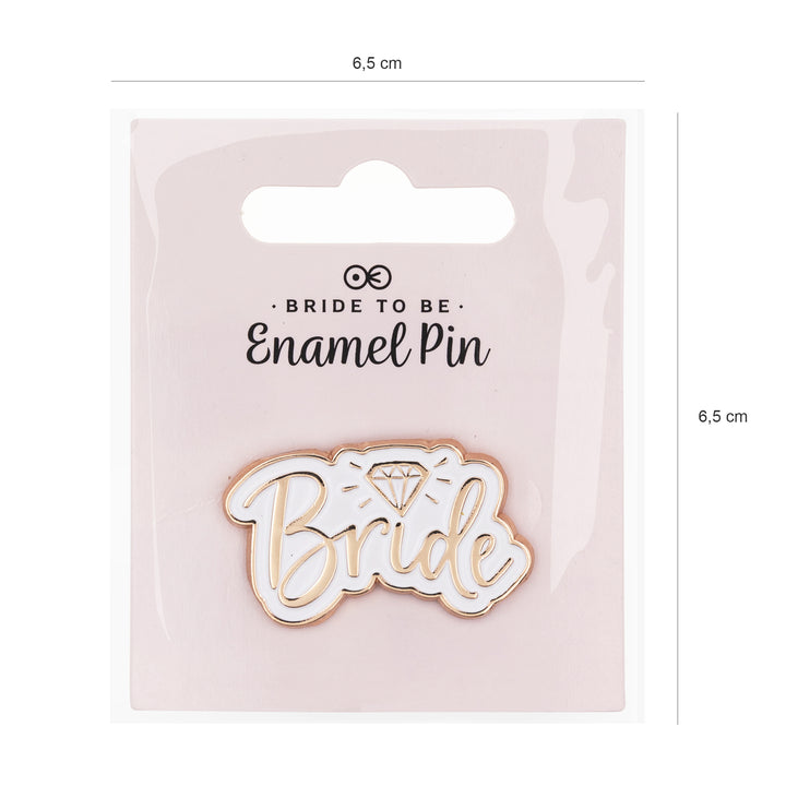 Pin emaliowany Bride rose gold