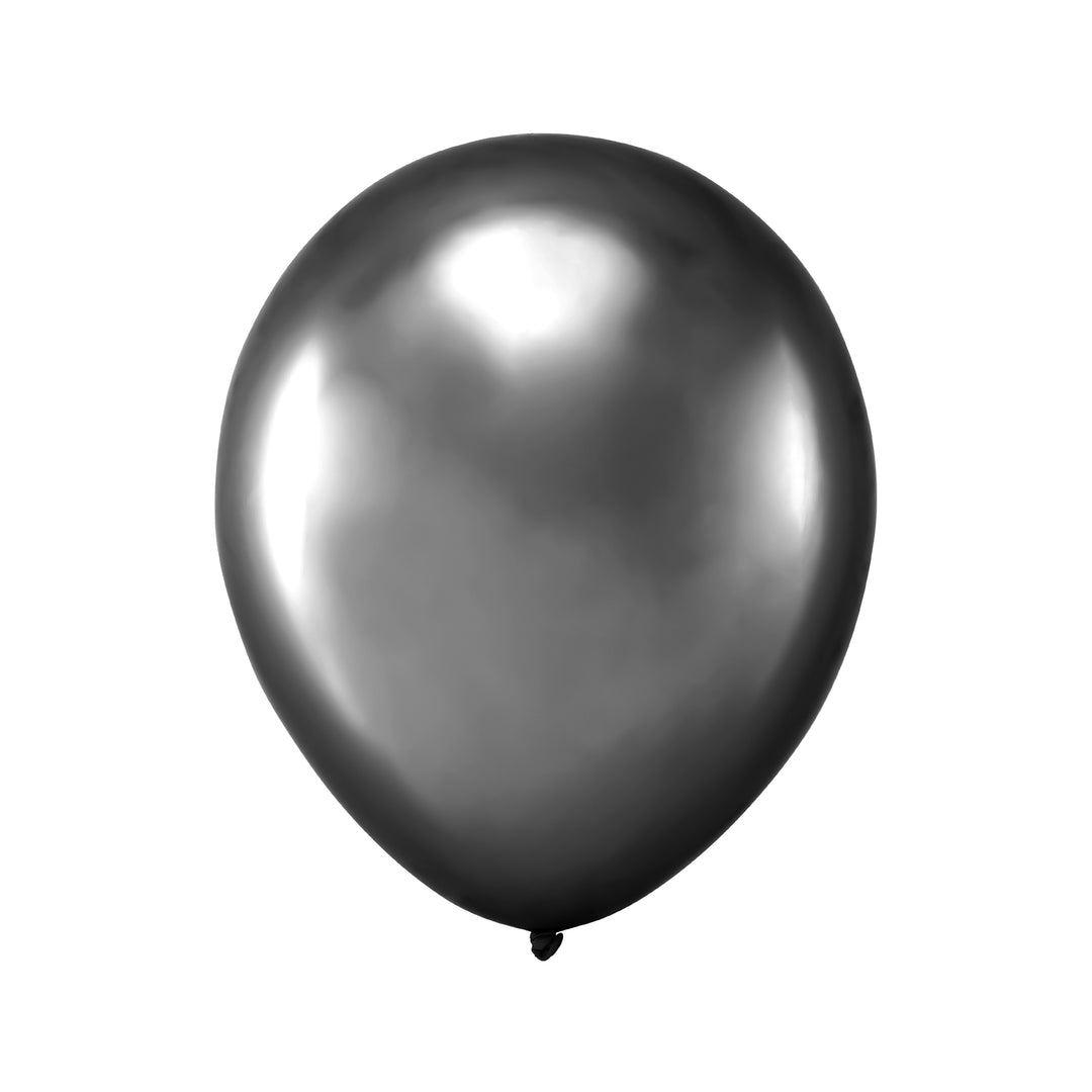 Balony chrom czarne 5 cali 20 szt.