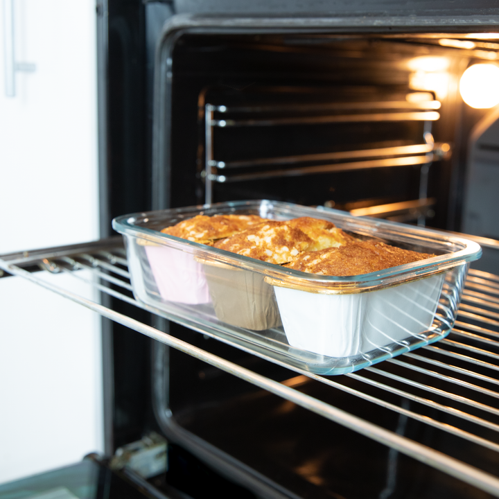 Foremki do pieczenia prostokątne różowo-złote 10szt.