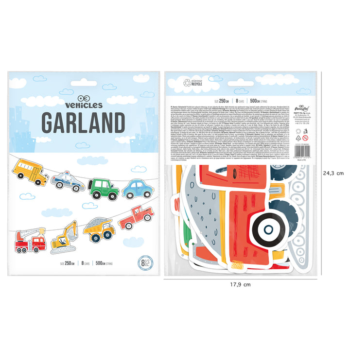 Girlanda z kolekcji Auta - opakowanie