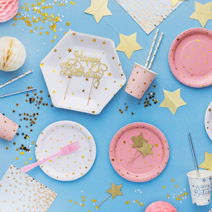 Konfetti 15 g - złote i srebrne gwiazdki